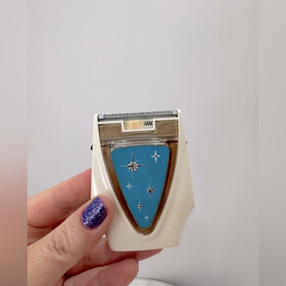 Lady Remington working vintage Retro Electric Shaver atomic snowflake design - Picture 8 of 11